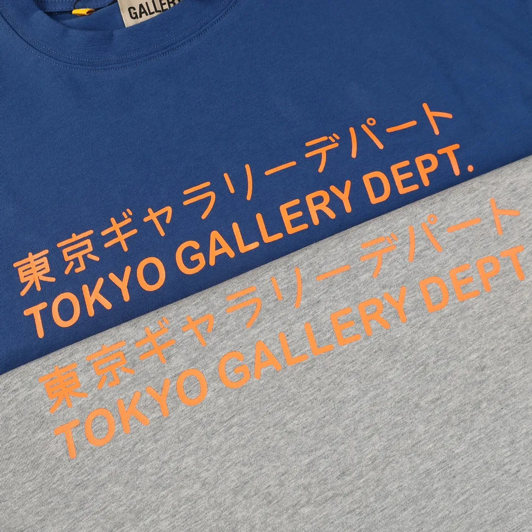 GALLERY.DEPT new summer short-sleeved model number: D3121#P106 color: gray blue code number: S M L XL